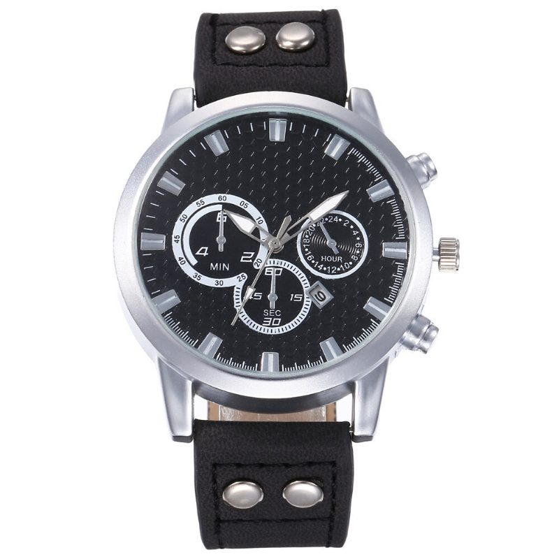 Mote Elegent Alloy Sports Business Casual Belte Herreklokke Quartz Watch