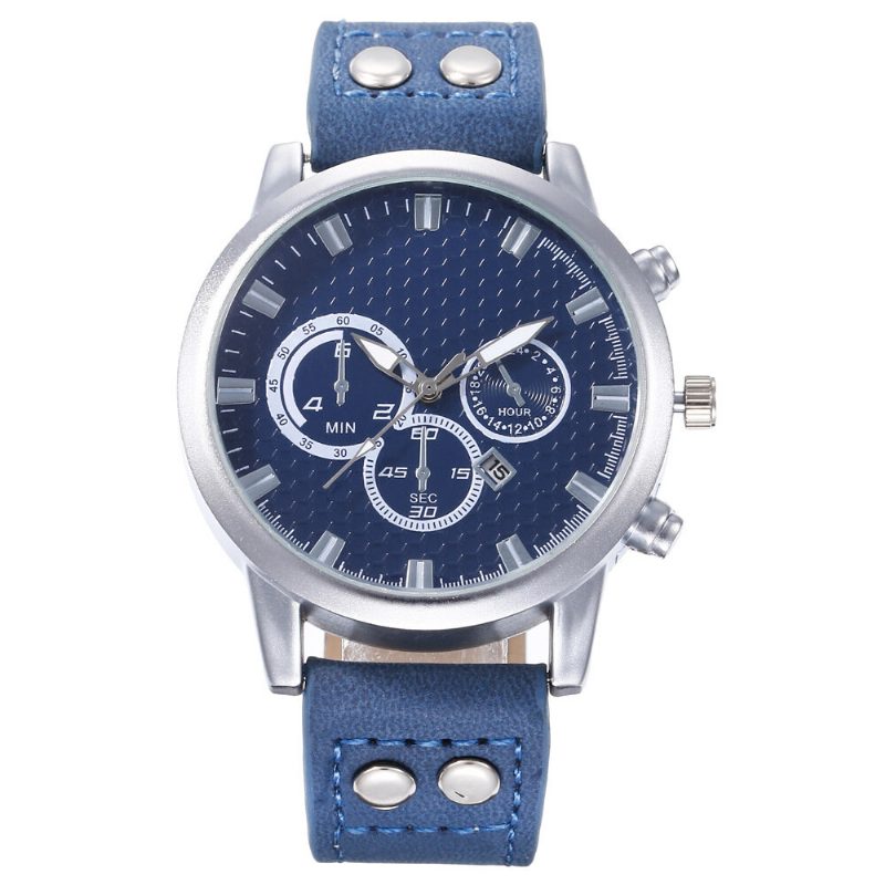 Mote Elegent Alloy Sports Business Casual Belte Herreklokke Quartz Watch