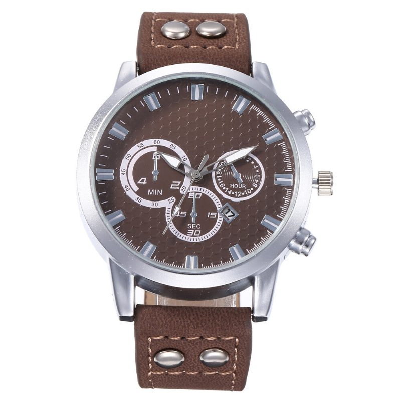 Mote Elegent Alloy Sports Business Casual Belte Herreklokke Quartz Watch