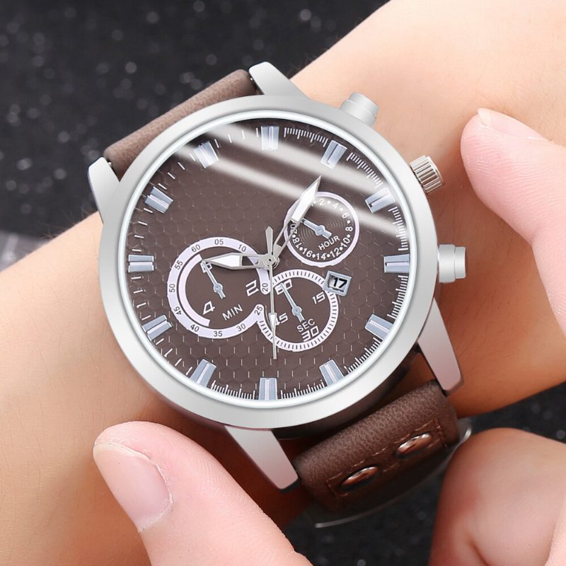 Mote Elegent Alloy Sports Business Casual Belte Herreklokke Quartz Watch