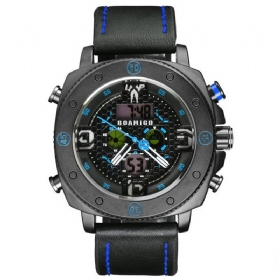 Mote Herre Digital Watch Creative Dial Luminous Week Display Chronograph Led Dual Display Watch