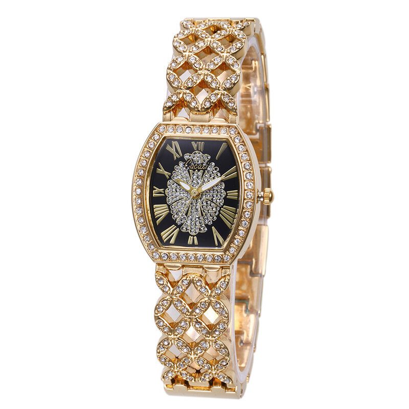 Mote Light Luxury Hollow Diamond Kvartsklokke