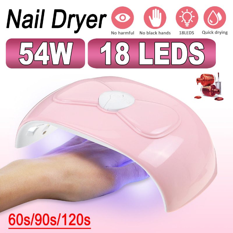 Negletørker Uv-lampe Neglelampe For Herding Av Alle Geler Builder Polish Lakk Manikyr Salon Nail Art Tools