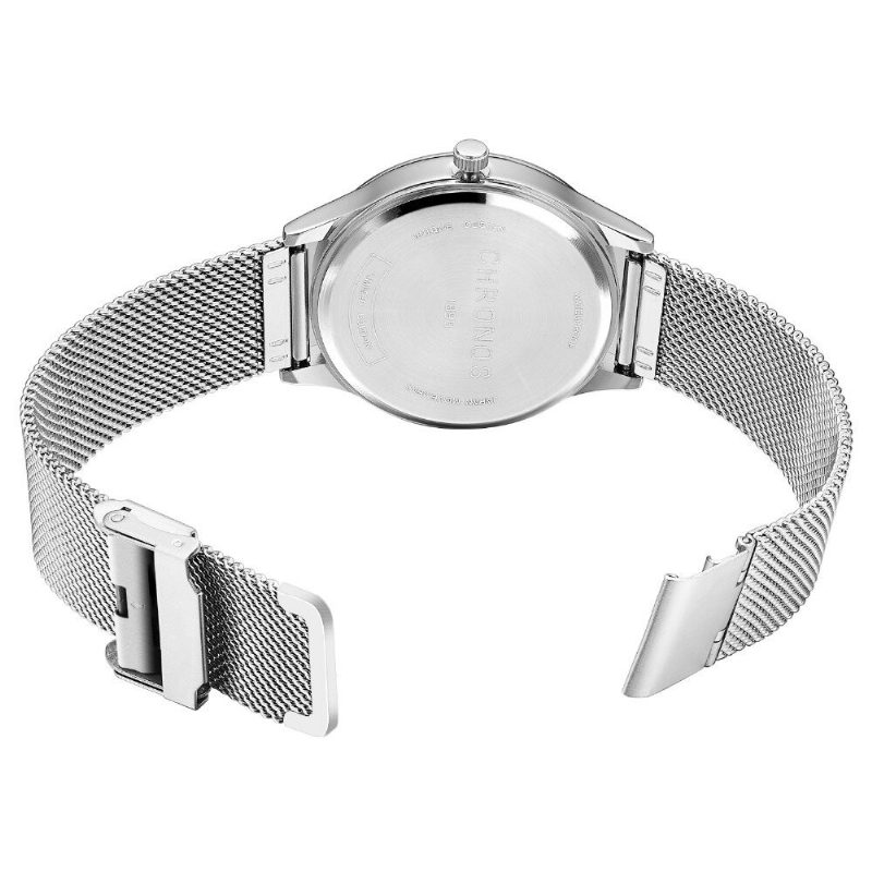 Vanntett Armbåndsur For Menn 40 mm Hardlex-urskive Ultra Tynn Kvartsklokke