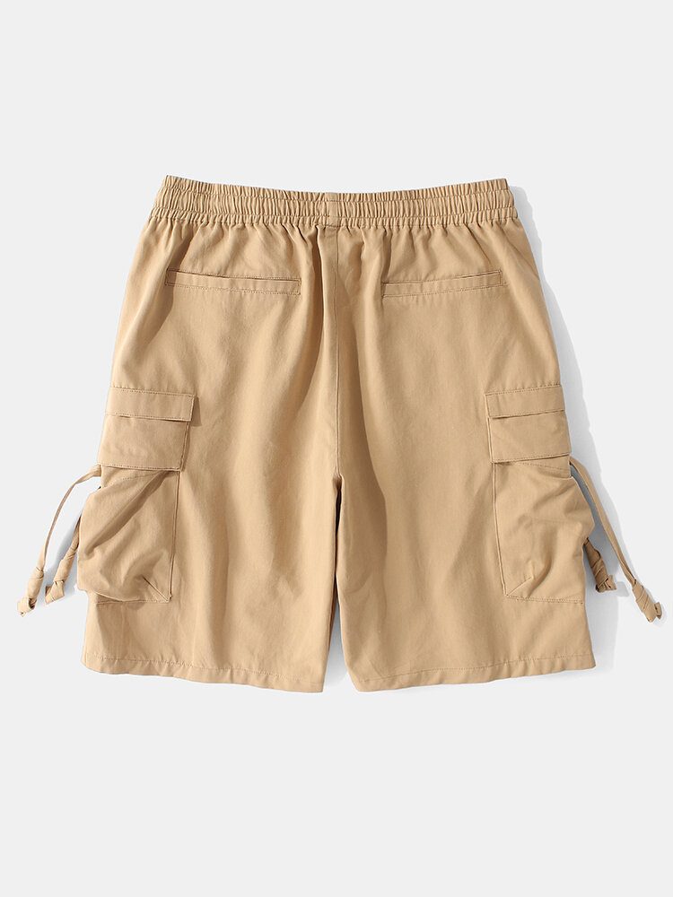 Casual 100% Bomullslommer For Menn Cargo Shorts