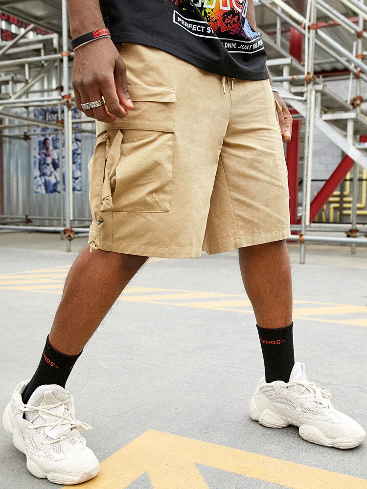 Casual 100% Bomullslommer For Menn Cargo Shorts