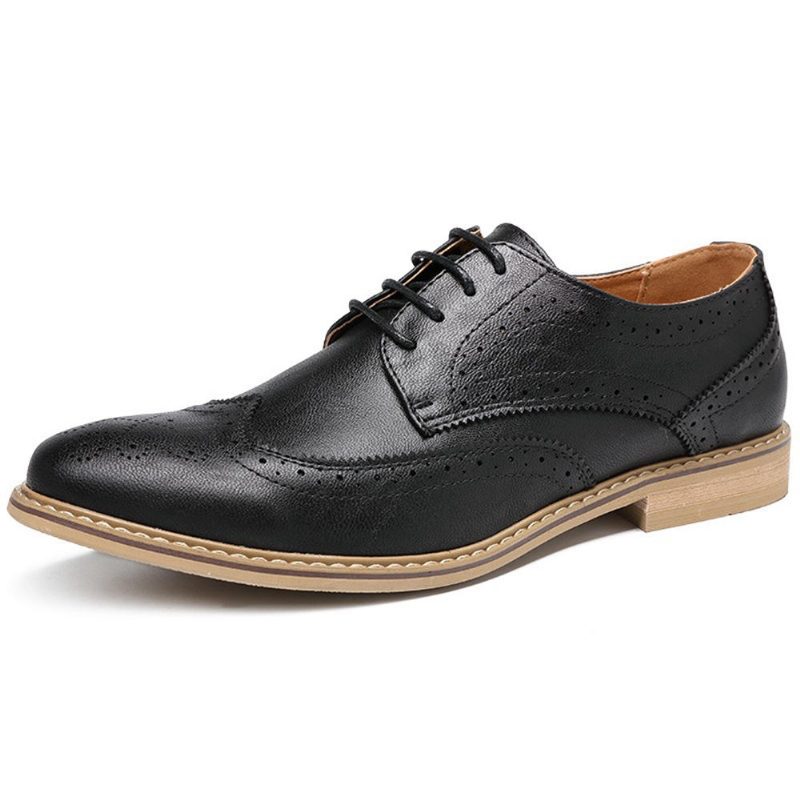 Brogue Carved Casual Soft Business Leather Oxfords