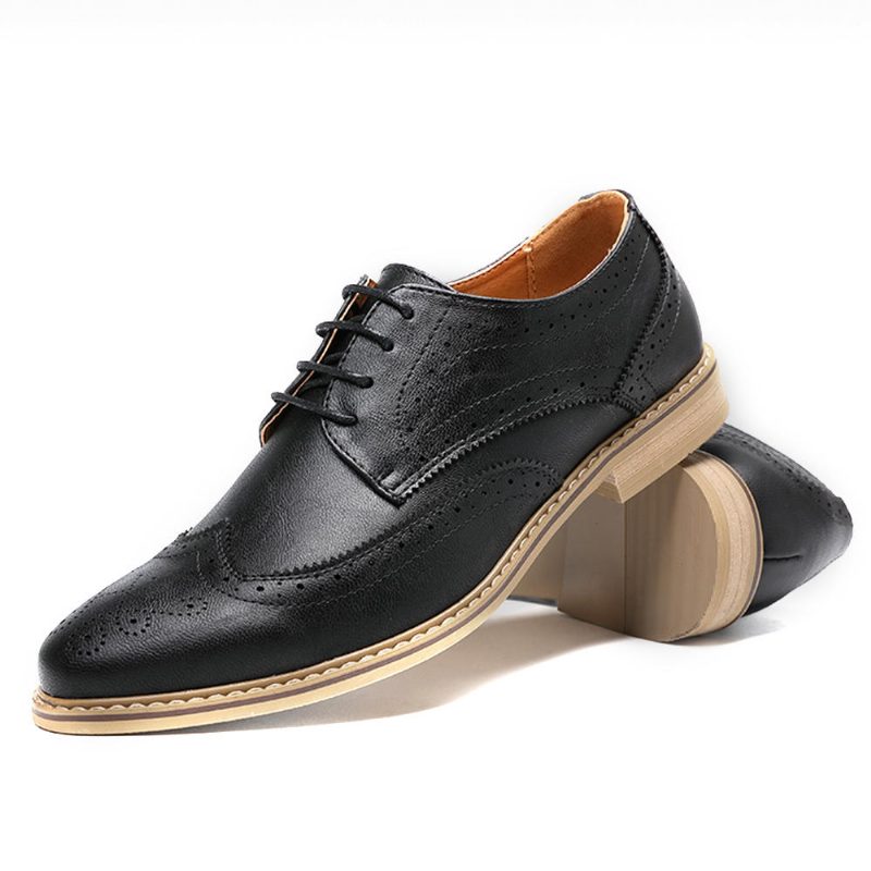 Brogue Carved Casual Soft Business Leather Oxfords