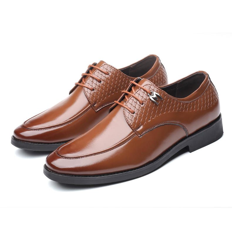 Formell Sko Casual Pattern Slip On Soft Business Oxfords