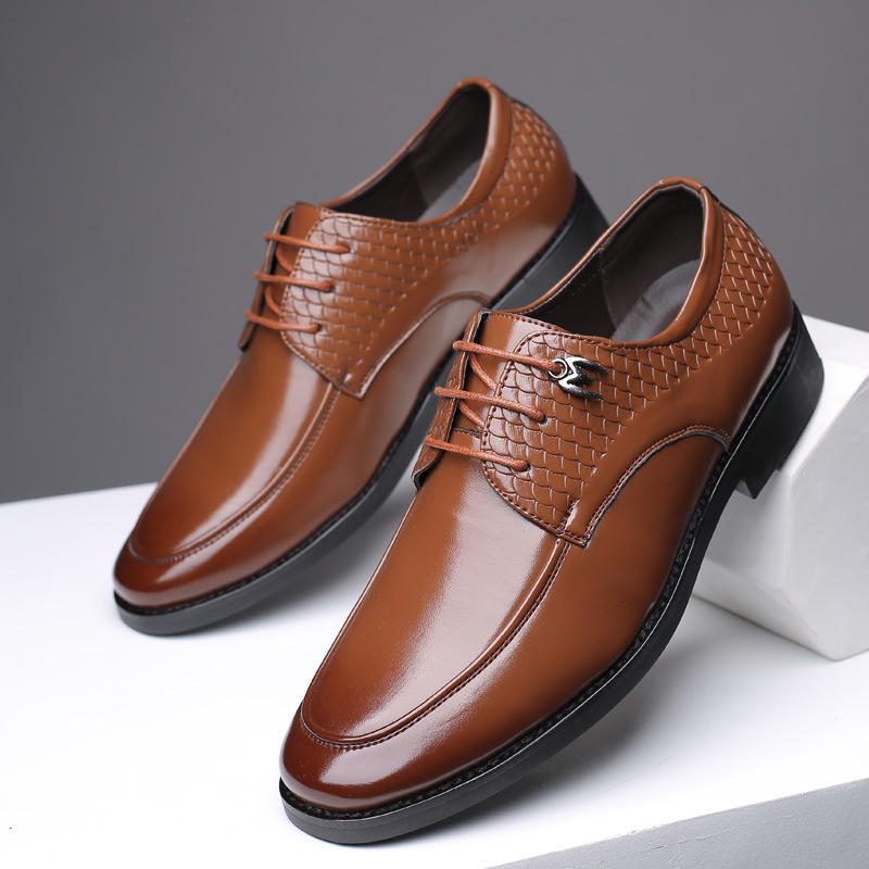 Formell Sko Casual Pattern Slip On Soft Business Oxfords