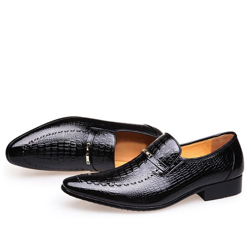 Herre Mikrofiberskinn Krokodillemønster Slip-on Fritidssko