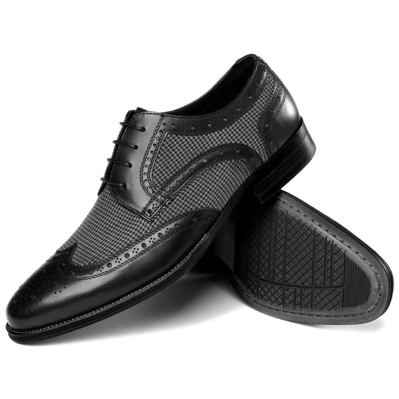 Menn Brogue Splicing Business Formelle Snøre Oxfords Sko