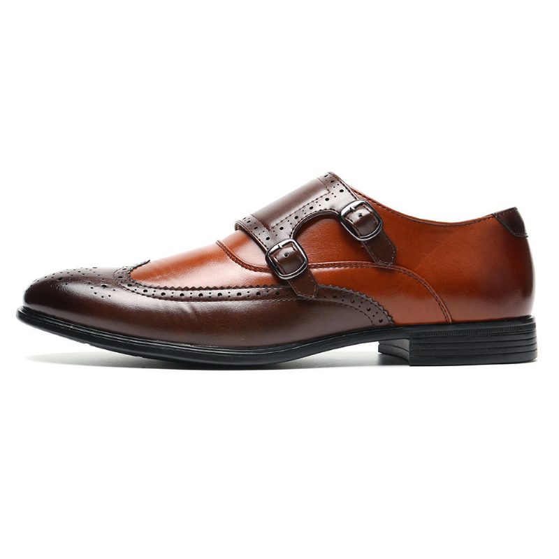 Menn Brogue Utskåret Casual Business Office Lær Oxfords