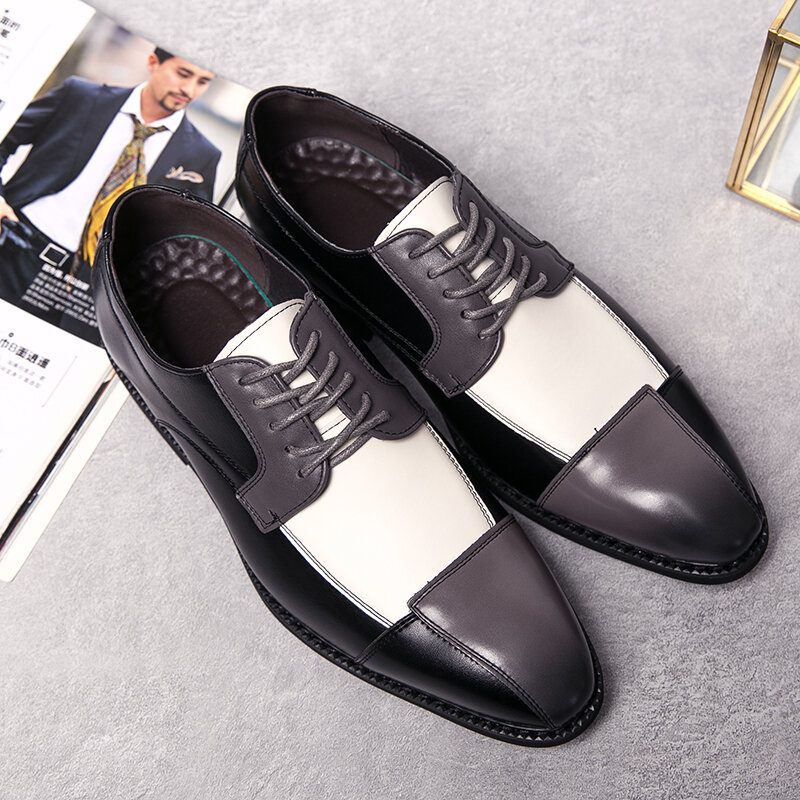 Menn Pu Skinn Stilig Oxfords Business Dress Sko