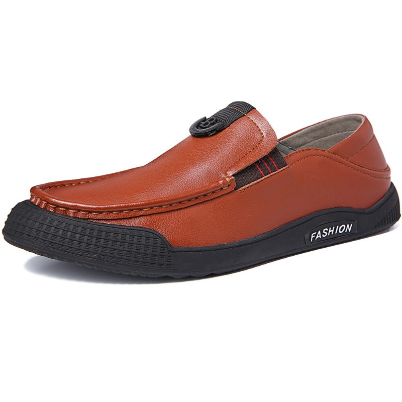 Menn Pure Color Casual Myk Kjøring Walking Loafers