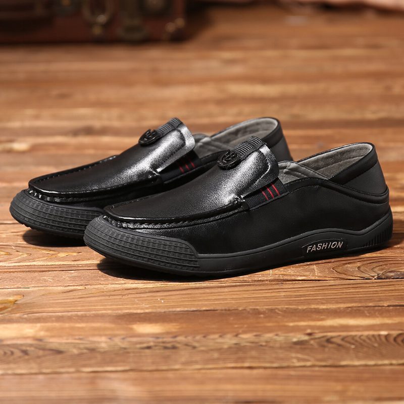 Menn Pure Color Casual Myk Kjøring Walking Loafers