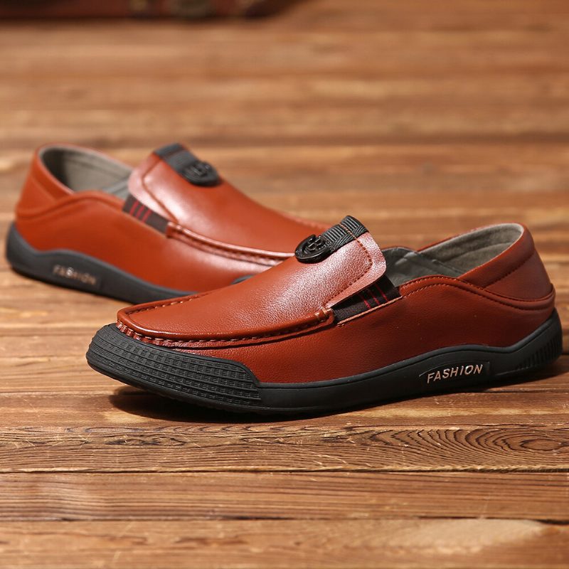 Menn Pure Color Casual Myk Kjøring Walking Loafers