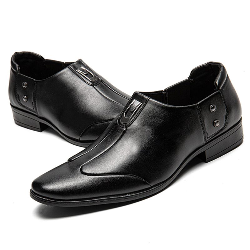 Menn Pustende Spisshode Komfortable Slip-on Business Dress Sko