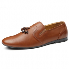 Menn Sklisikker Dusk Dekorasjon Slip On Casual Leather Oxfords