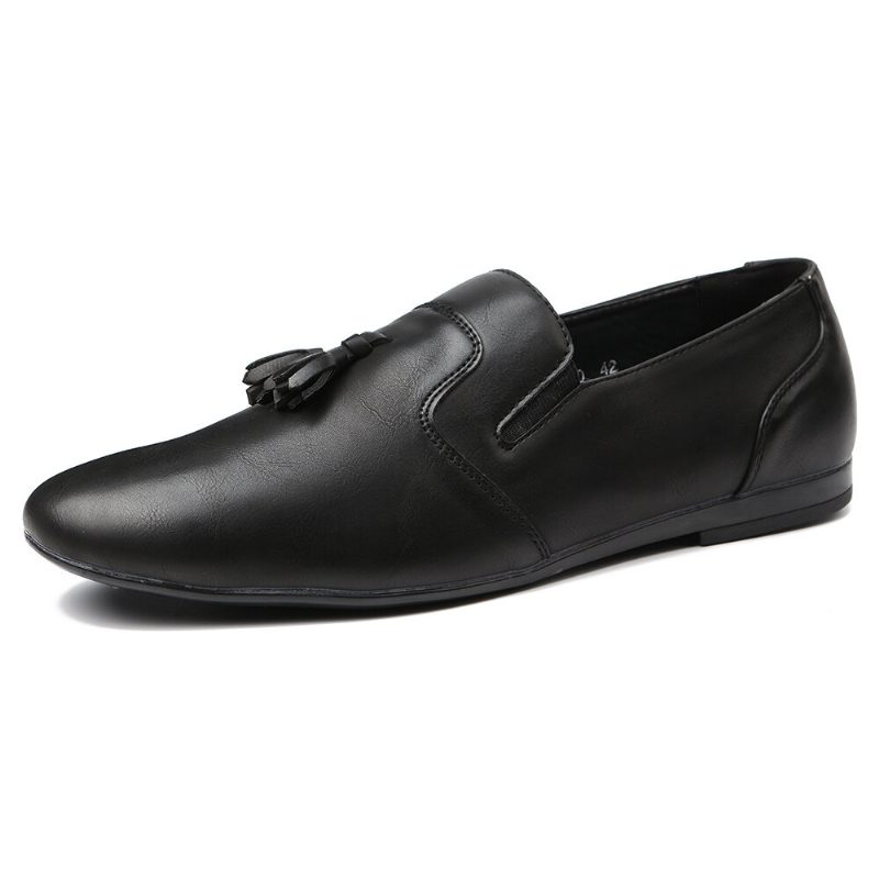 Menn Sklisikker Dusk Dekorasjon Slip On Casual Leather Oxfords