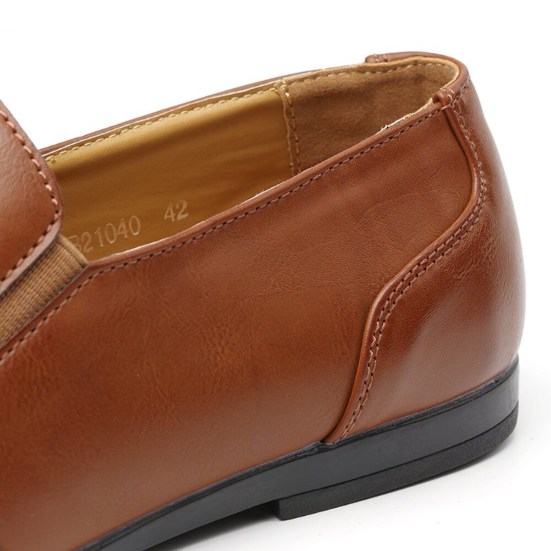 Menn Sklisikker Dusk Dekorasjon Slip On Casual Leather Oxfords