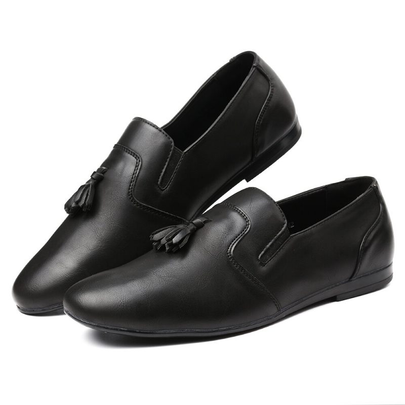 Menn Sklisikker Dusk Dekorasjon Slip On Casual Leather Oxfords