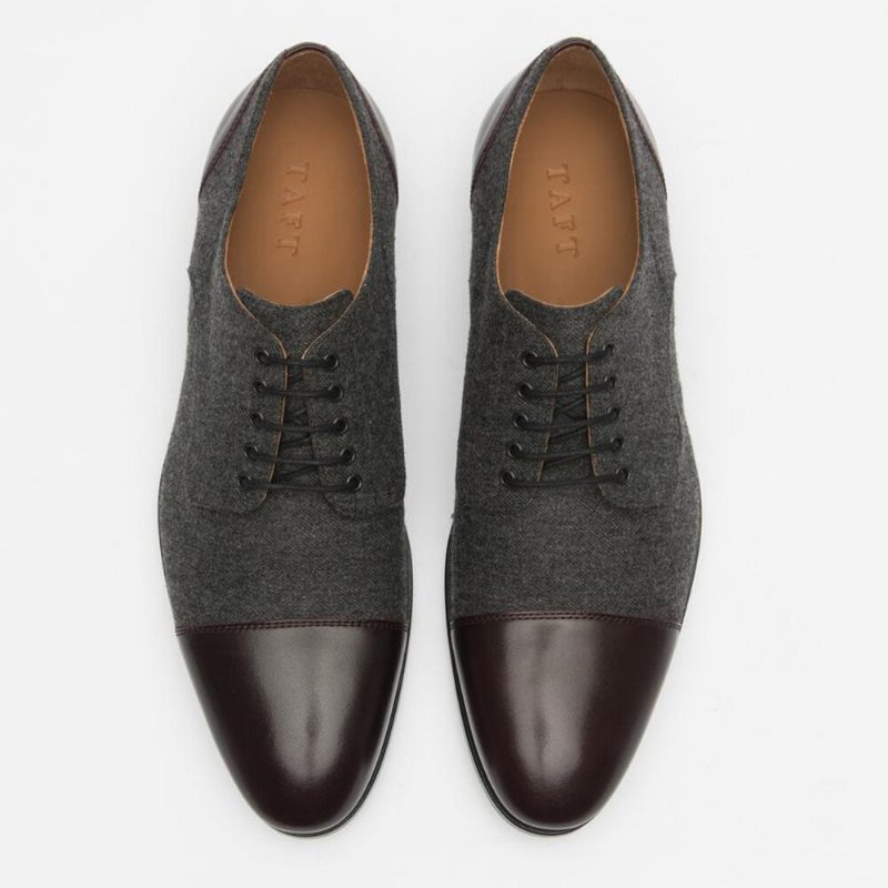 Menn Stilig Cap Top Oxfords Snøring Formell Dress Sko