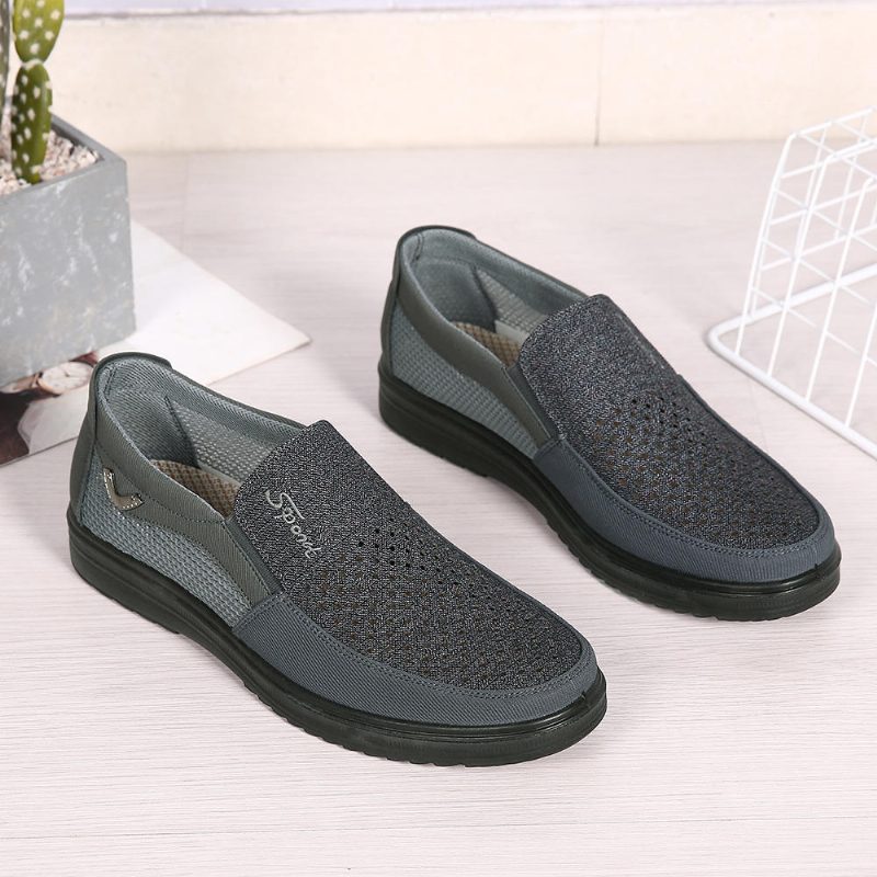 Mesh Cloth Pustende Hollow Out Business Casual Oxfords