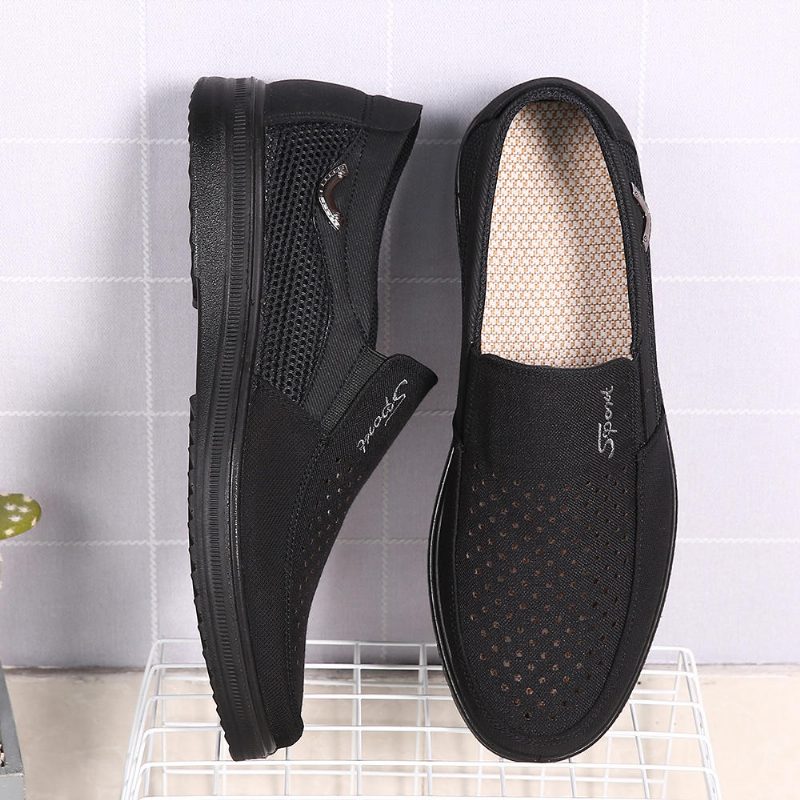 Mesh Cloth Pustende Hollow Out Business Casual Oxfords