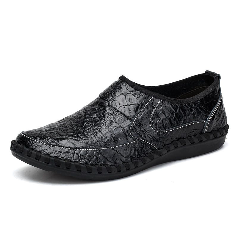 Myk Kuskinn Håndsøm Casual Slip On Business Oxfords