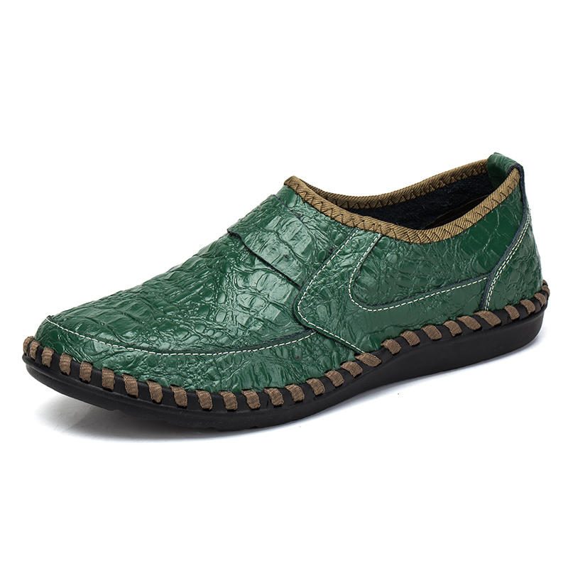 Myk Kuskinn Håndsøm Casual Slip On Business Oxfords