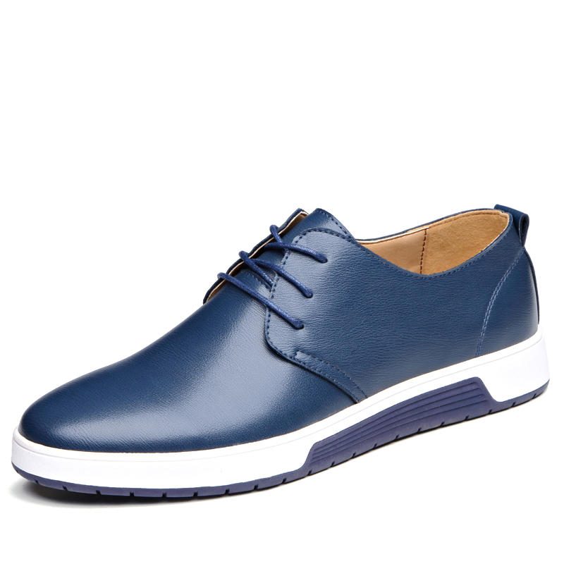 Mykt Skinn Casual Business Office Flate Oxfords