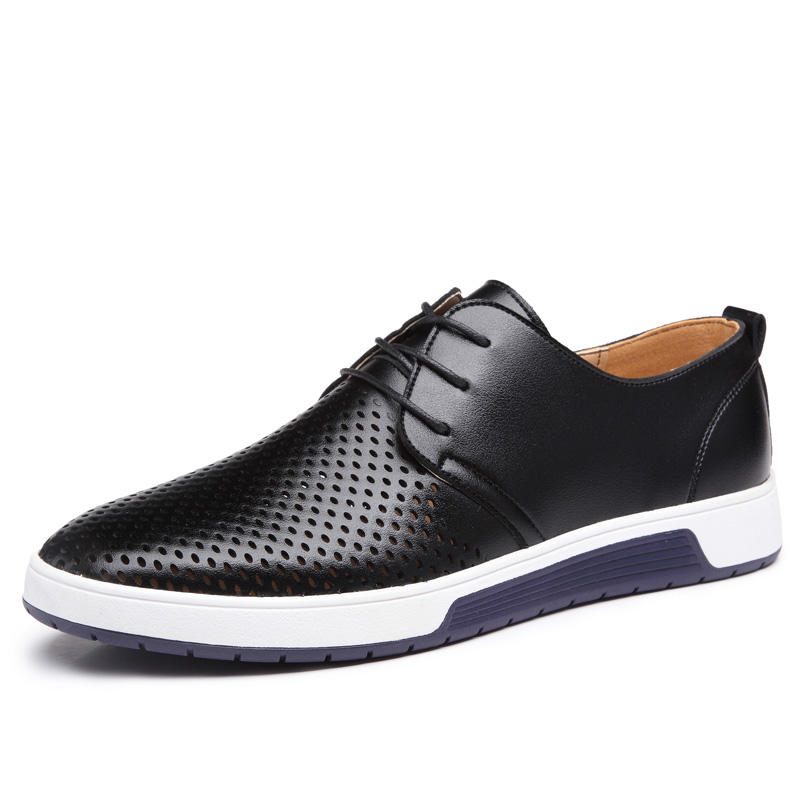 Mykt Skinn Casual Business Office Flate Oxfords