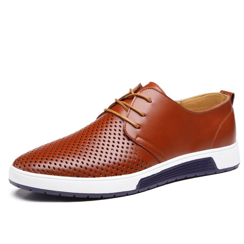 Mykt Skinn Casual Business Office Flate Oxfords