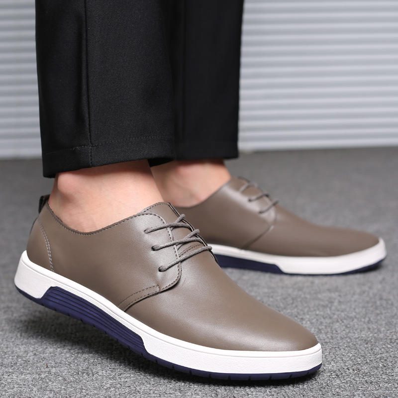 Mykt Skinn Casual Business Office Flate Oxfords