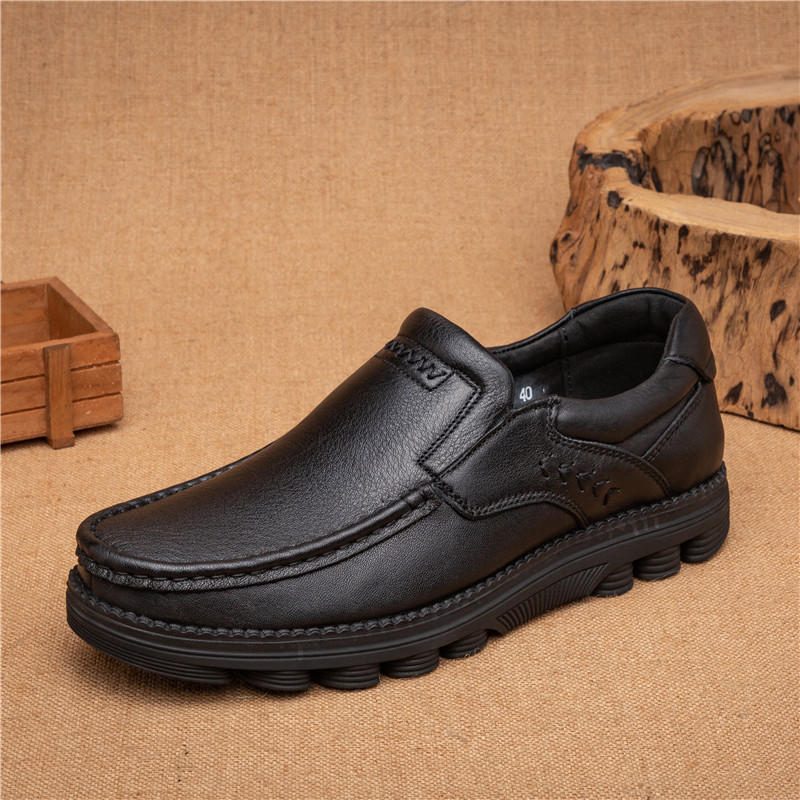 Retro Sklisikre Casual Business Office Leather Oxfords