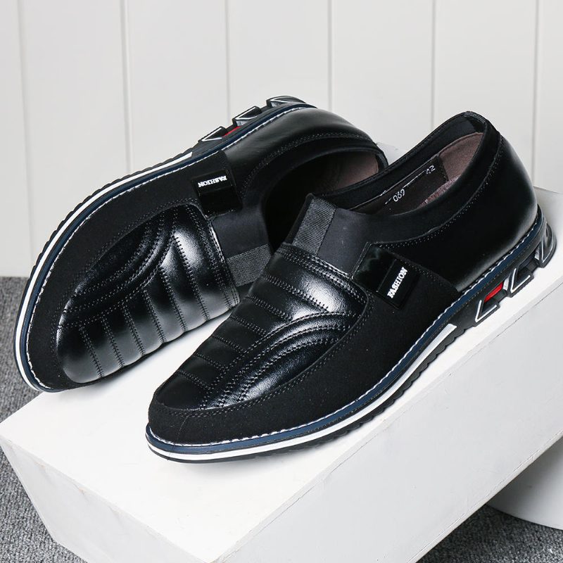 Sklisikker Mikrofiberskinn Casual Business Office Oxfords