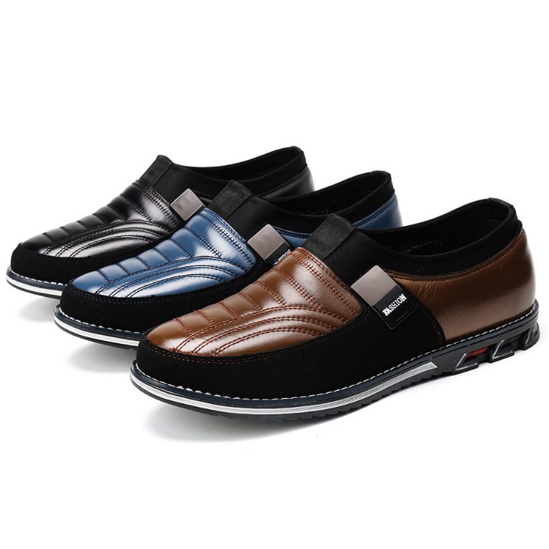 Sklisikker Mikrofiberskinn Casual Business Office Oxfords