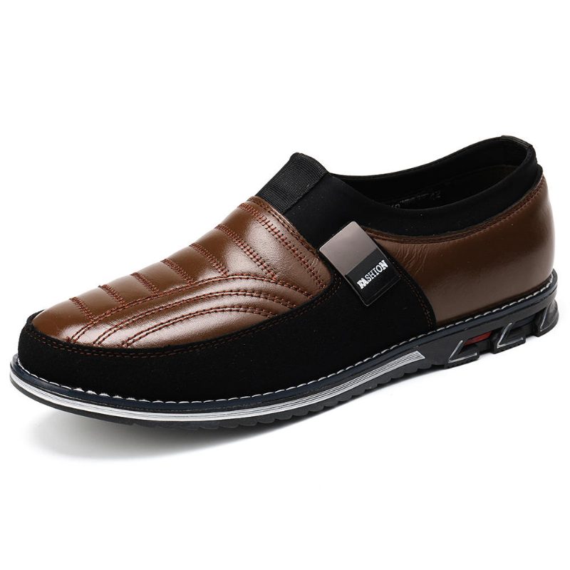 Sklisikker Mikrofiberskinn Casual Business Office Oxfords