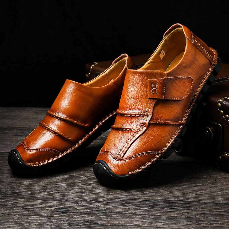 Spicing Leather Sklisikker Myk Såle Business Oxfords