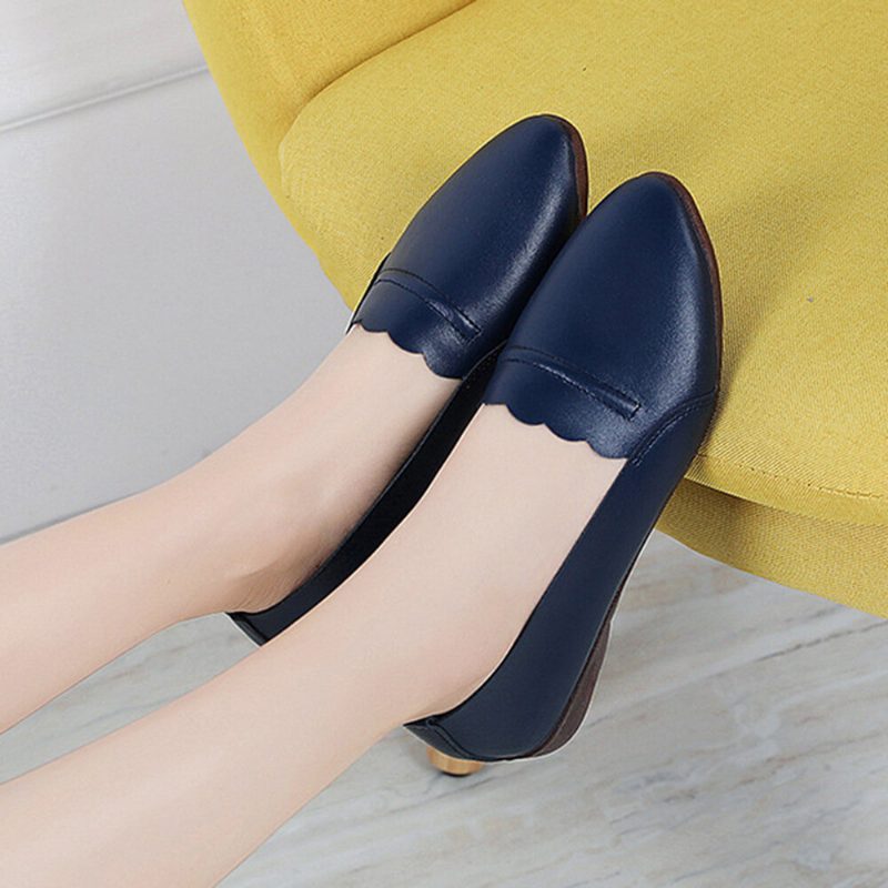 Blondekant For Kvinner Behagelig Myk Såle Uformell Slip On Flats Loafers