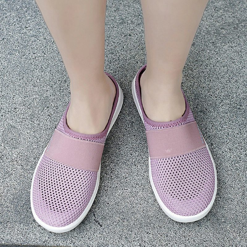 Dame Casual Mote Mesh Komfortable Slip-on Loafers