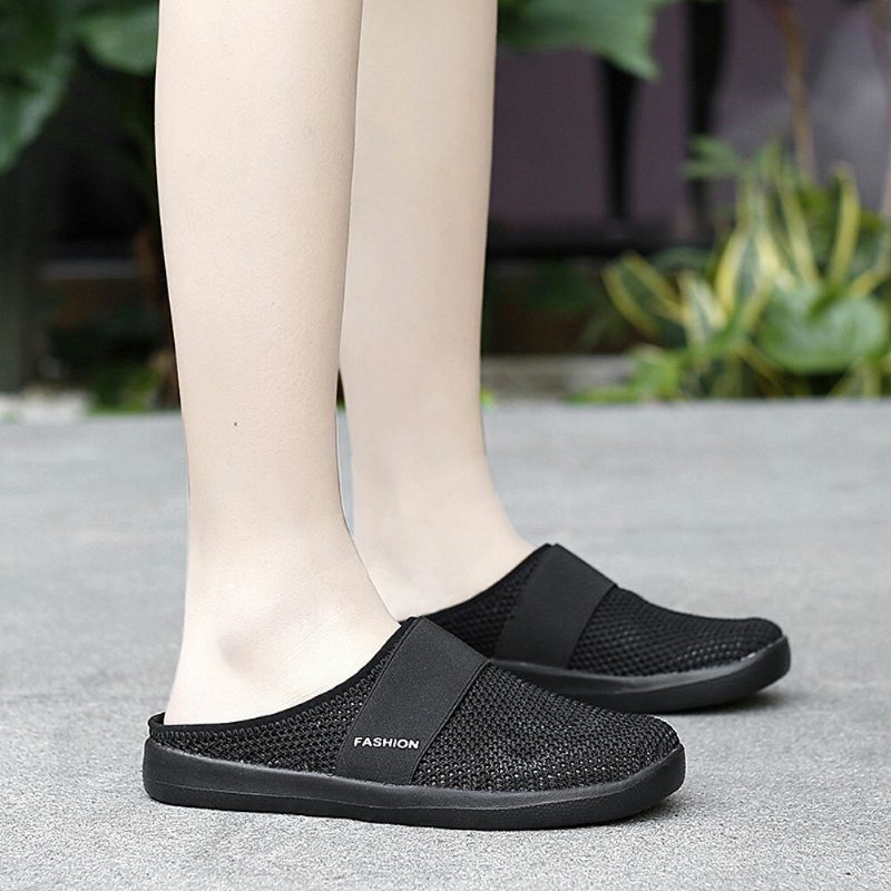 Dame Casual Mote Mesh Komfortable Slip-on Loafers