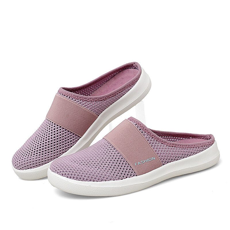 Dame Casual Mote Mesh Komfortable Slip-on Loafers