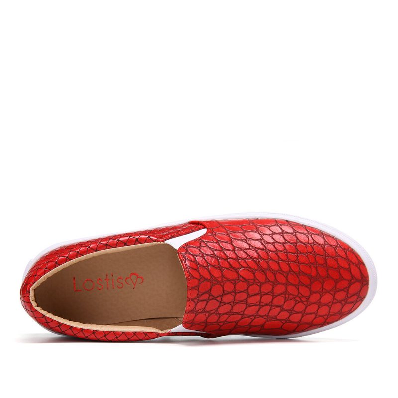 Dame Soild Color Stone Print Comfy Flats