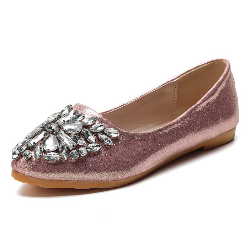 Dame Søt Rhinestone Dame Lett Rhinestone Dressy Flats