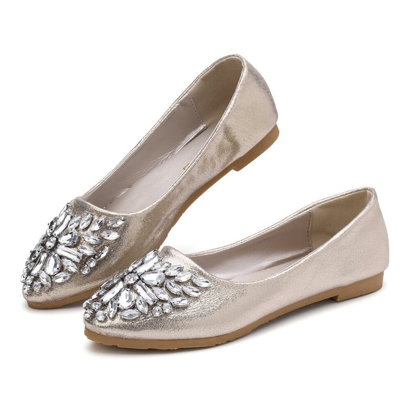 Dame Søt Rhinestone Dame Lett Rhinestone Dressy Flats