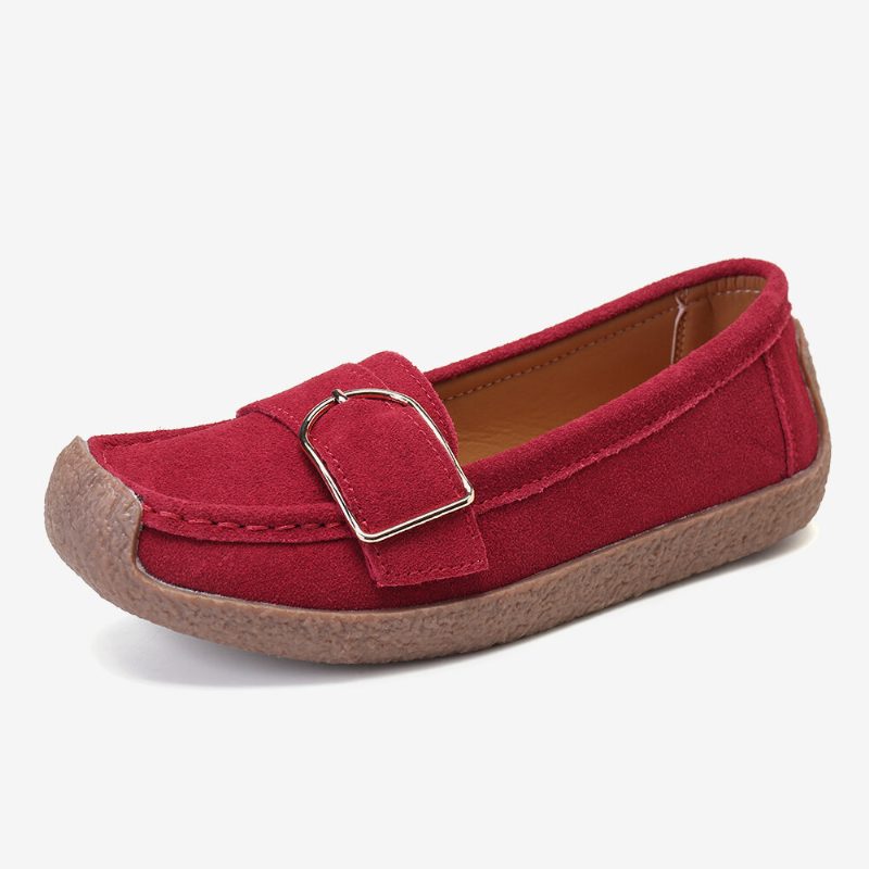 Kvinner Myk Sålespenne Pustende Casual Slip On Flats