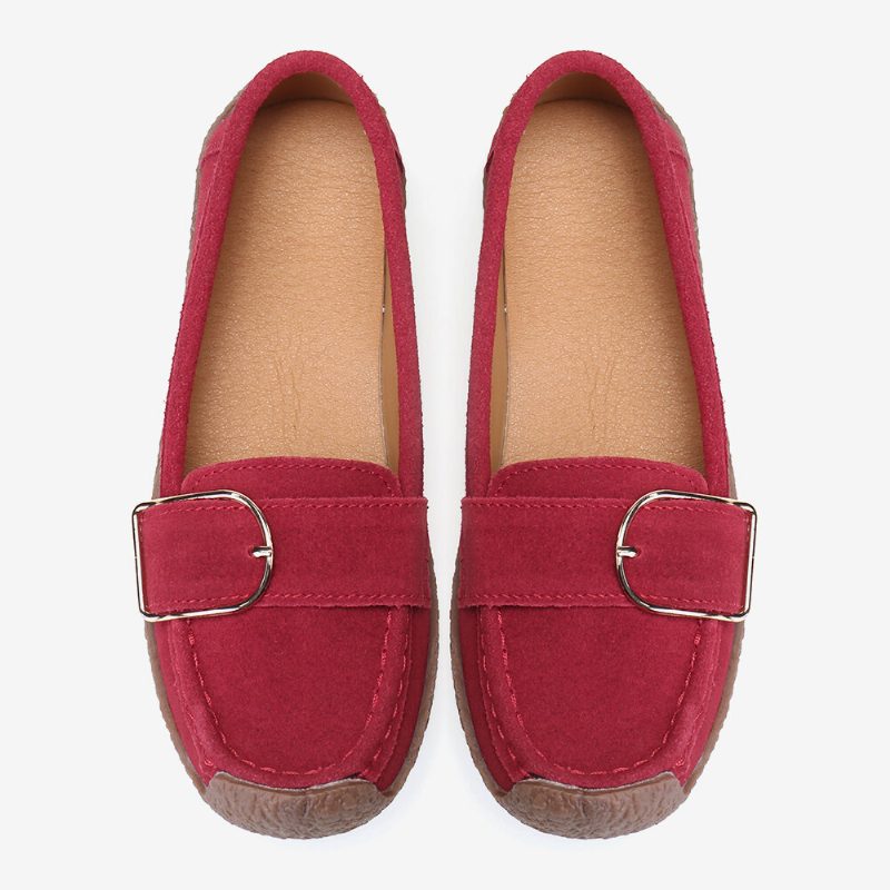 Kvinner Myk Sålespenne Pustende Casual Slip On Flats