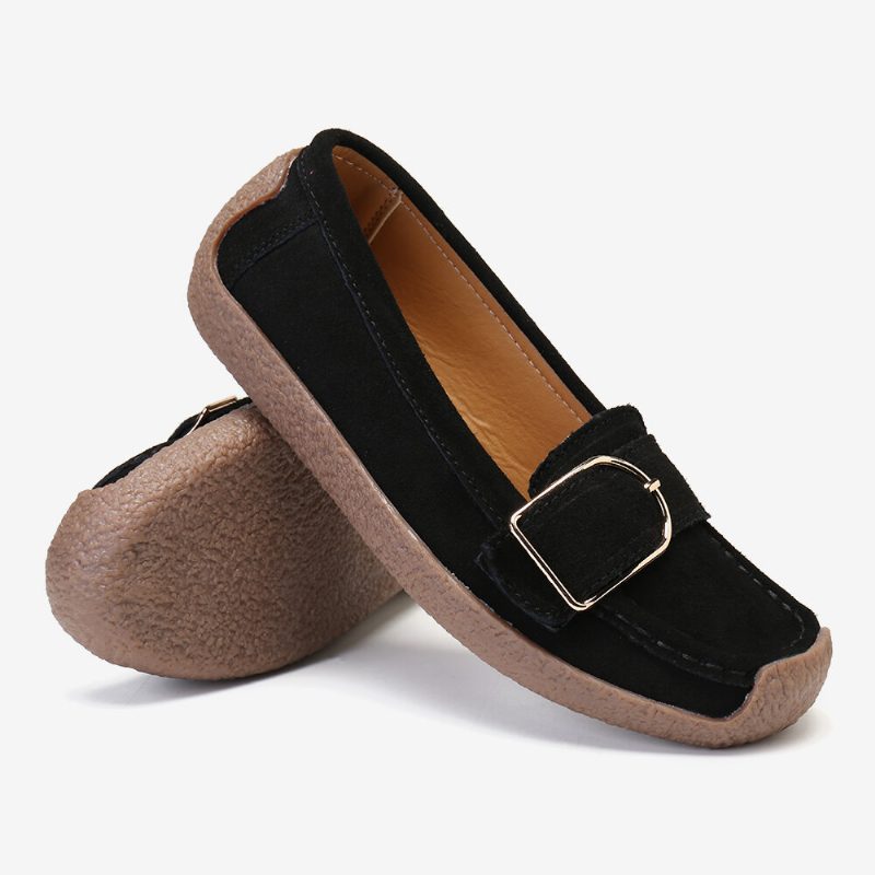 Kvinner Myk Sålespenne Pustende Casual Slip On Flats